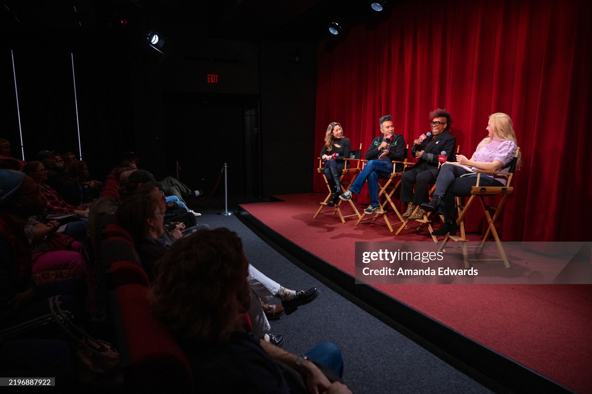 LOS ANGELES, CALIFORNIA - JANUARY 30: (L-R) Directors Melissa Kosar, Kabir Akhtar and Kelly Park, and actress / moderator Laura Linda Bradley attend the SAG-AFTRA Foundation Conversations An Evening With Directors: Episodic Comedies event at The Meryl Streep Center for Performing Artists on January 30, 2025 in Los Angeles, California. (Photo by Amanda Edwards/Getty Images for SAG-AFTRA Foundation)
